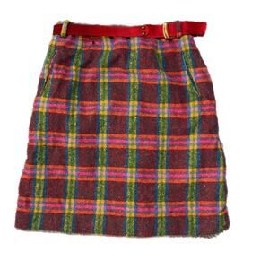 70s plaid wool mini skirt (10)